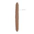 RealRock Doble Dildo 18 - Doble Consolador (46cm) - Tono Natural Oscuro