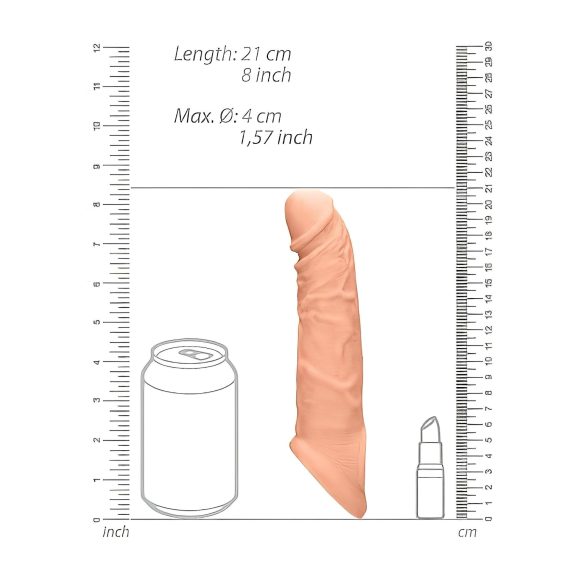 RealRock - funda para pene 21cm - color natural