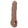 RealRock - funda para pene - 21 cm - color oscuro natural