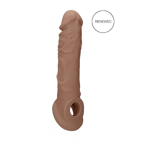 RealRock - funda para pene - 21 cm - color oscuro natural