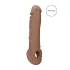 RealRock - funda para pene - 21 cm - color oscuro natural