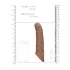 RealRock - funda para pene - 21 cm - color oscuro natural