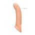 RealRock - funda pene - 21,5 cm - color natural