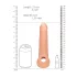 RealRock - funda pene - 21,5 cm - color natural