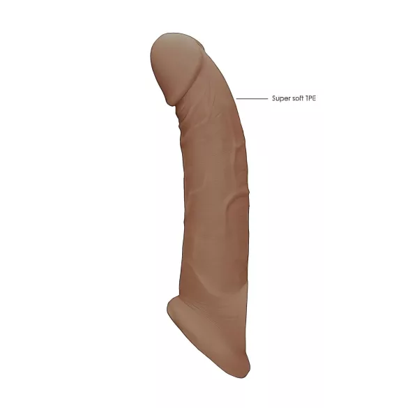 RealRock - funda para pene - 21,5 cm - color piel oscura