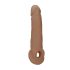 RealRock - funda para pene - 21,5 cm - color piel oscura