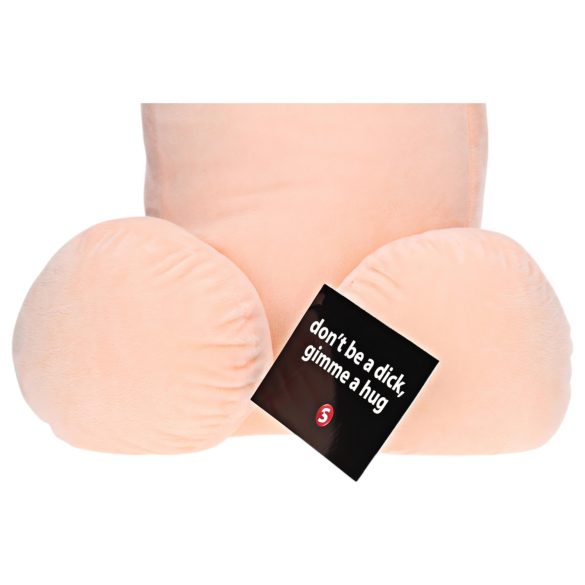 Pene abrazable de peluche - 60cm (natural)