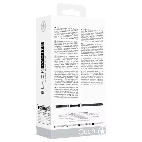 Ouch! - mordaza de hueso - silicona negra