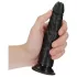 RealRock - dildo realista slim - 15,5 cm - silicona negra