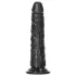 RealRock - dildo realista slim - 15,5 cm - silicona negra