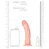 RealRock - dildo realista con ventosa - 15,5 cm - color piel