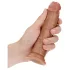 RealRock - consolador realista - 15,5 cm - color piel oscura