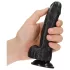 RealRock - dildo realista con ventosa - 15,5 cm - negro