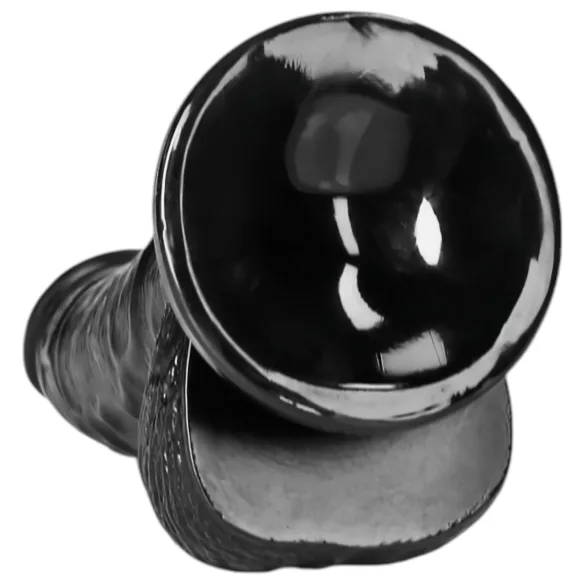 RealRock - dildo realista con ventosa - 15,5 cm - negro