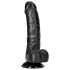 RealRock - dildo realista con ventosa - 15,5 cm - negro