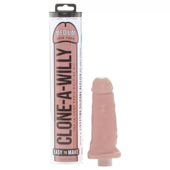 Clone-a-Willy - kit de clonación de pene con vibrador - tono oscuro natural