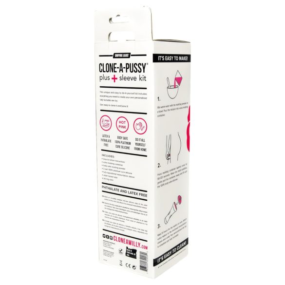 Clone-a-Pussy - kit de moldeado íntimo femenino y manga - silicona rosa
