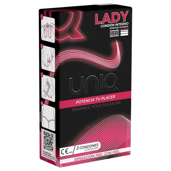 Uniq Lady - preservativo femenino - 3 unidades