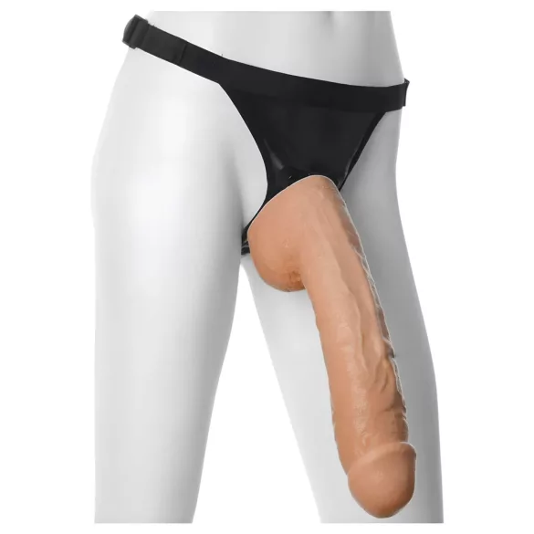Doc Johnson Vac-U-Lock Hung 12 - consolador realista con testículos