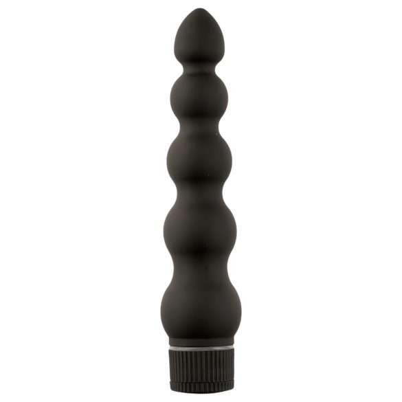 Black Magic 7 - vibrador anal rígido 5 bolas - silicona negra