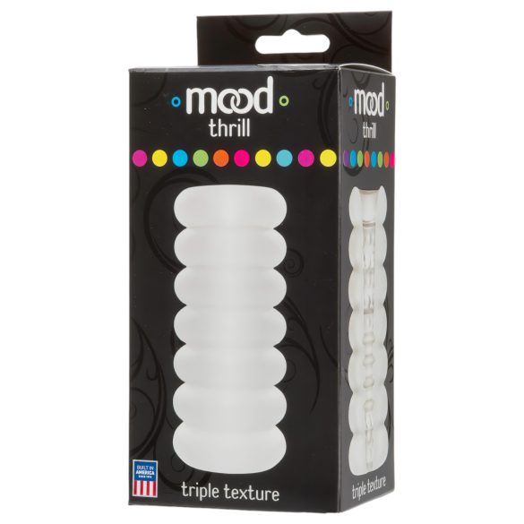 Doc Johnson Thrill - masturbador masculino - silicona - blanco