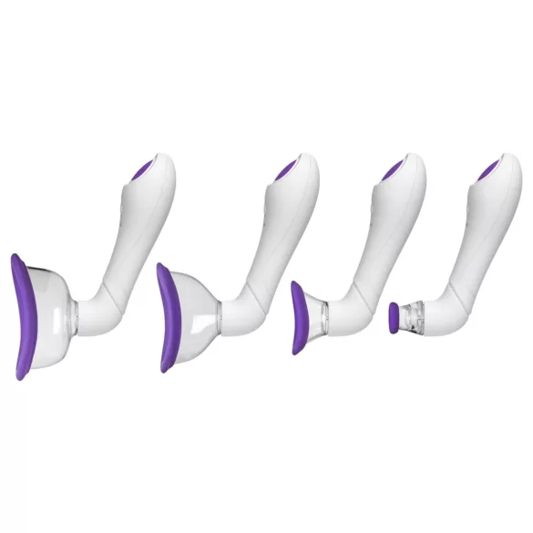 Doc Johnson Intimate - juego de bomba de succión vibratoria (lila)