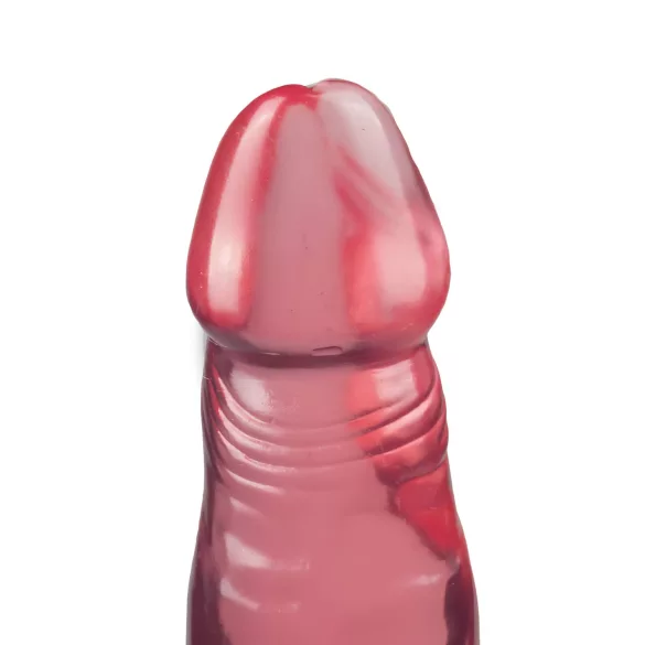 Crystal Jellies - dildo anal con ventosa (rosa)