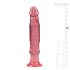 Dildo anal Crystal Jellies con ventosa (rosa)