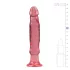 Crystal Jellies - dildo anal con ventosa (rosa)