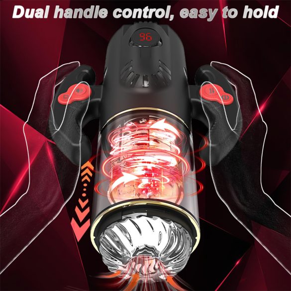 AlvUp - masturbador automático rotatorio - negro