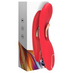 Bestoy - vibrador punto G con lengua - silicona roja