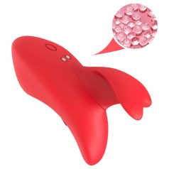 Bestoy - vibrador de dedo recargable - silicona roja