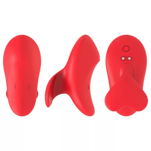 Bestoy - vibrador de dedo recargable - silicona roja