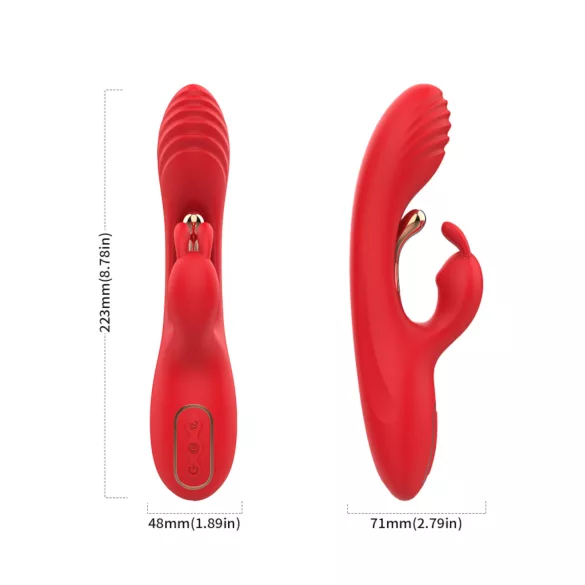 Bestoy - Vibrador punto G y clítoris - silicona - rojo