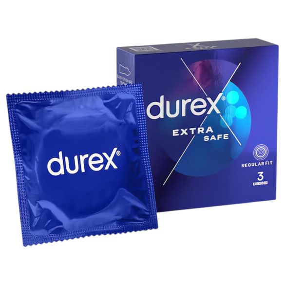 Durex - preservativo seguro - extra protección - 3 unidades