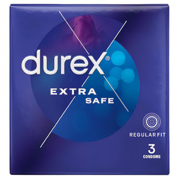 Durex - preservativo seguro - extra protección - 3 unidades