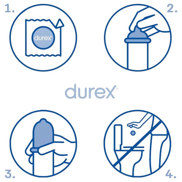 Durex - preservativo seguro - látex - 12 unidades