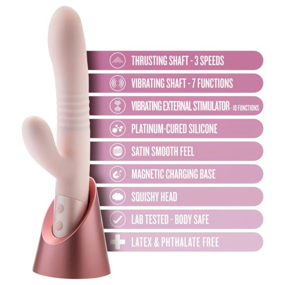 Blush Fraya - vibrador con estimulador de clítoris y función pulsante