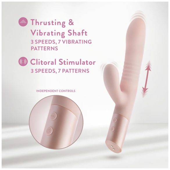 Blush Fraya - vibrador con estimulador de clítoris y función pulsante