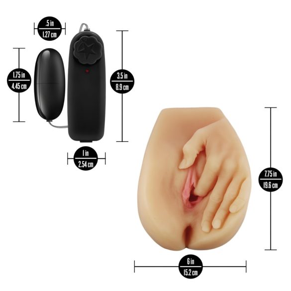 Enlust Selena - vagina artificial vibradora con imágenes de IA (color natural)