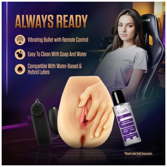 Enlust Selena - vagina artificial vibradora con imágenes de IA (color natural)