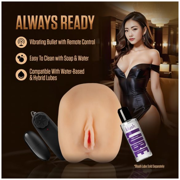 Enlust Camila - vagina artificial vibradora con imágenes de IA (color natural)