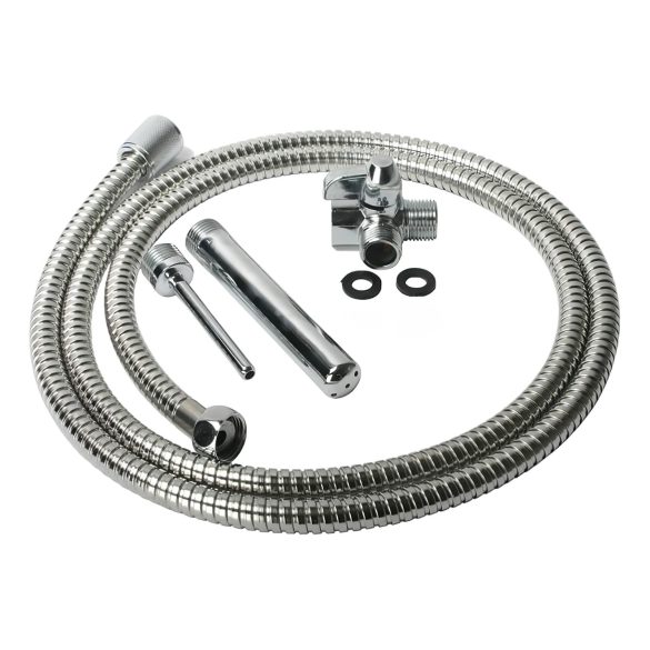 Conjunto de Ducha Íntima de Aluminio (Plateado)