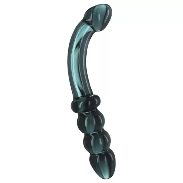 Prisms Hamsa - dildo doble punta para punto G - vidrio verde