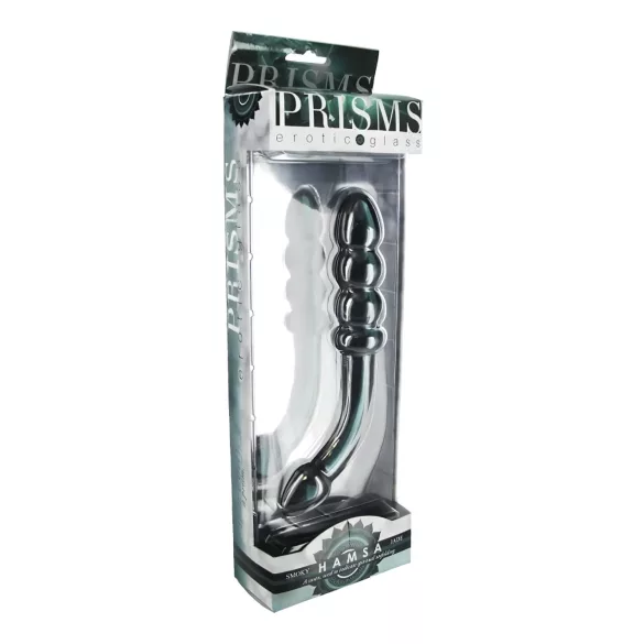 Prisms Hamsa - dildo doble punta para punto G - vidrio verde