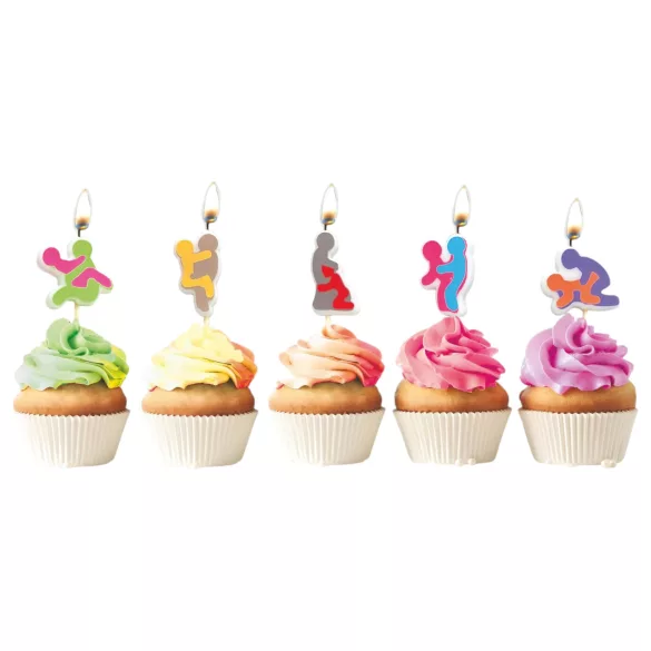 F*ckers! - velas eróticas posiciones sexuales - set de 5 unidades