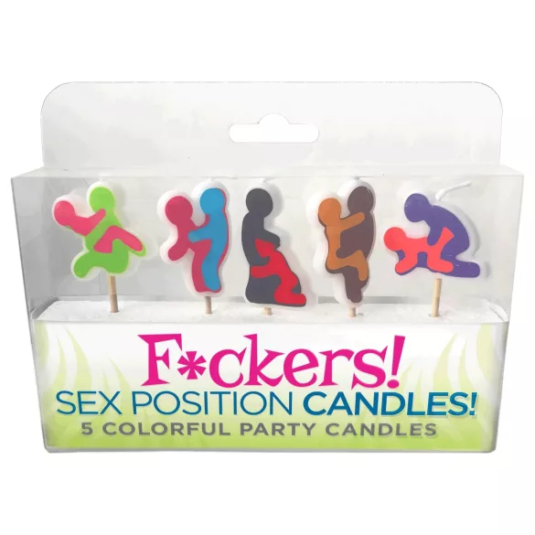 F*ckers! - velas eróticas posiciones sexuales - set de 5 unidades