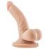 Dr. Skin 4 - Dildo realista con ventosa y testículos - natural (12cm)
