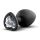 Plug anal Temptasia S corazón plateado (negro) - pequeño