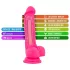 Blush Neo - consolador con ventosa - 19 cm - silicona rosa